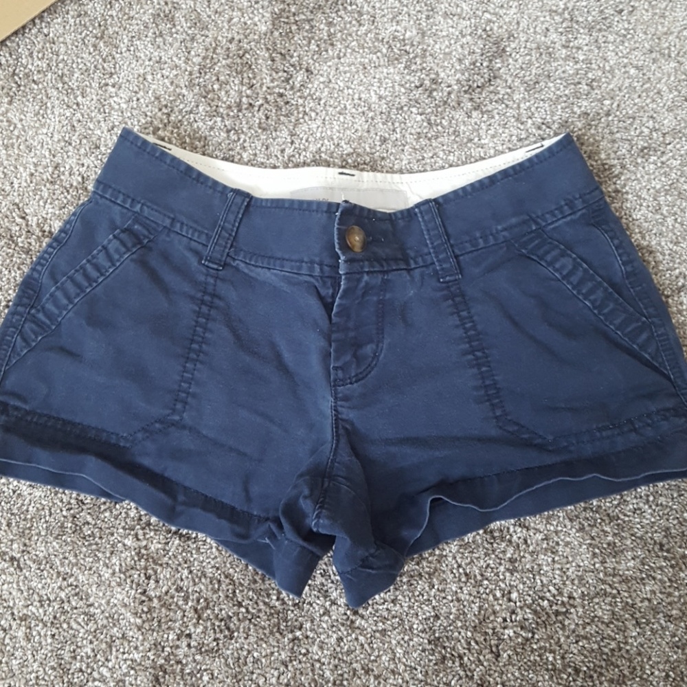 Navy low rise shorts